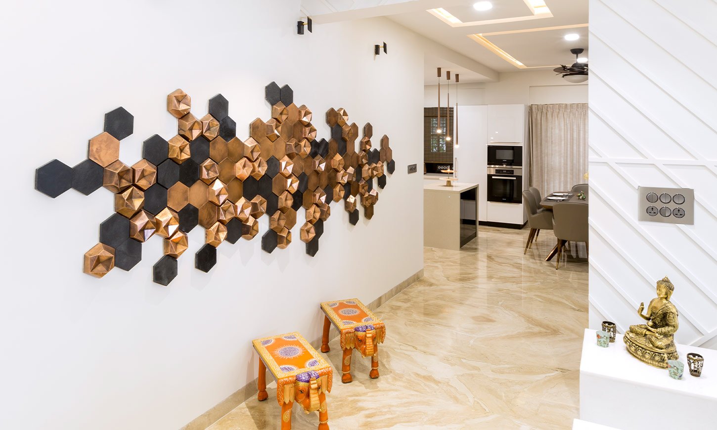 Lobby designed by leading interior designers in pune