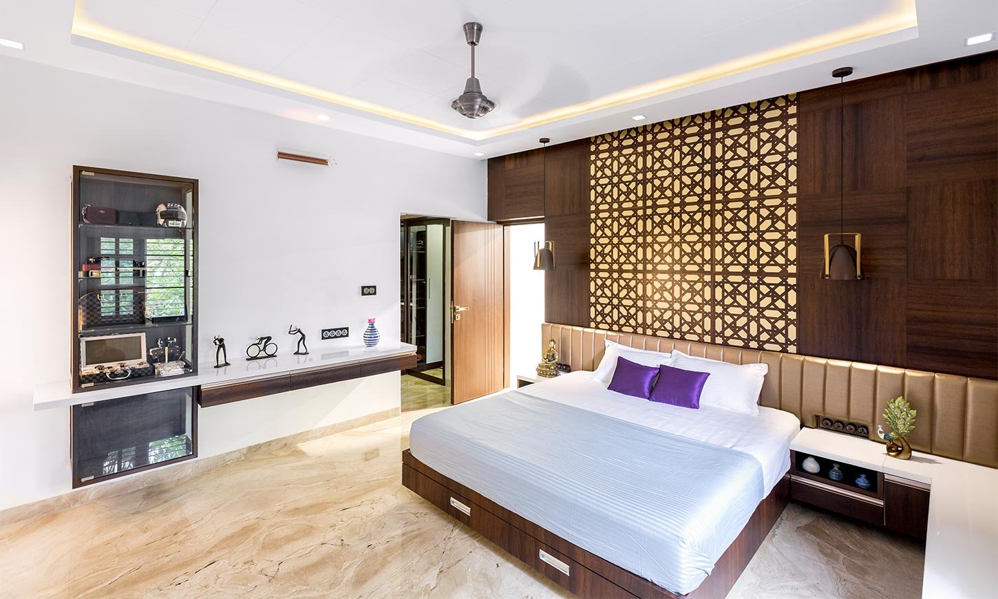 Bedroom interior designed by one of the best interior designers in pune