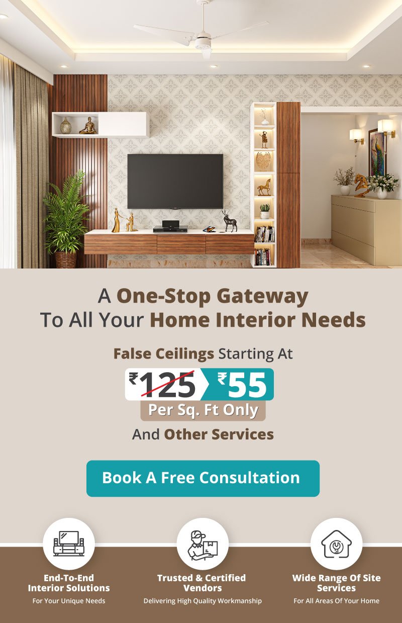 Creative Walls provides home services: false ceiling, home painting, electrical, civil works and shower partition